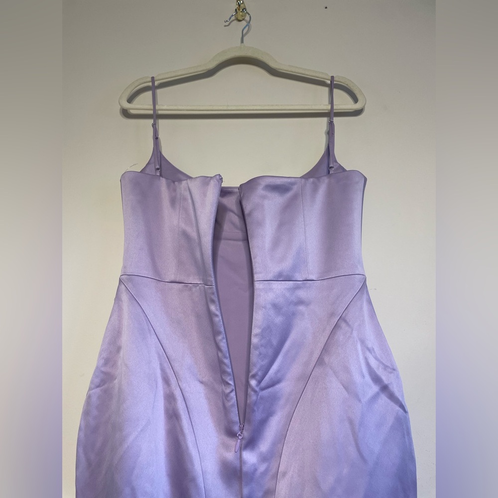House of CB Lavender Feather Trim Dress - Picture 11 of 11